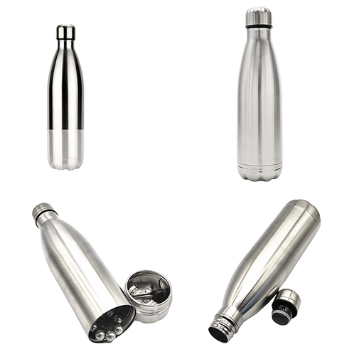 700ml Thermos Bottle with Lid – Dual Function Hidden Compartment (Silver) [SMKZ-147] | Jupiter Grass