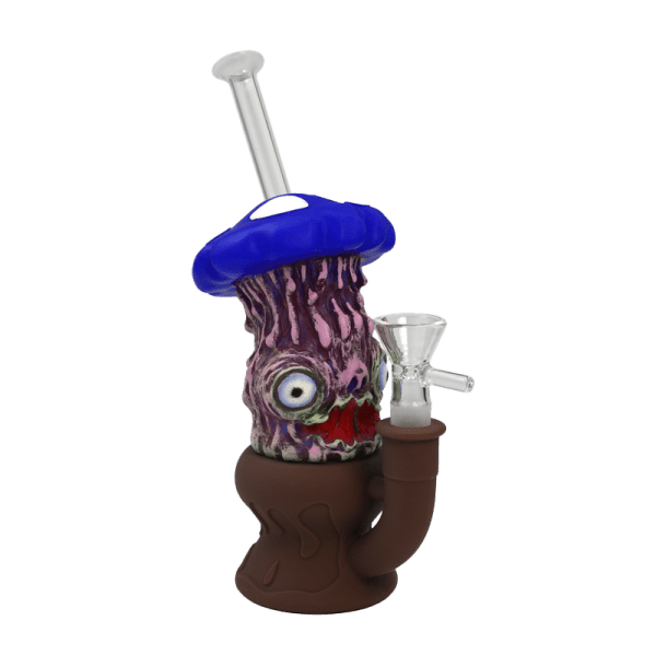 8″ Enameled Mushroom Bong [SMKZ165] | Jupiter Grass
