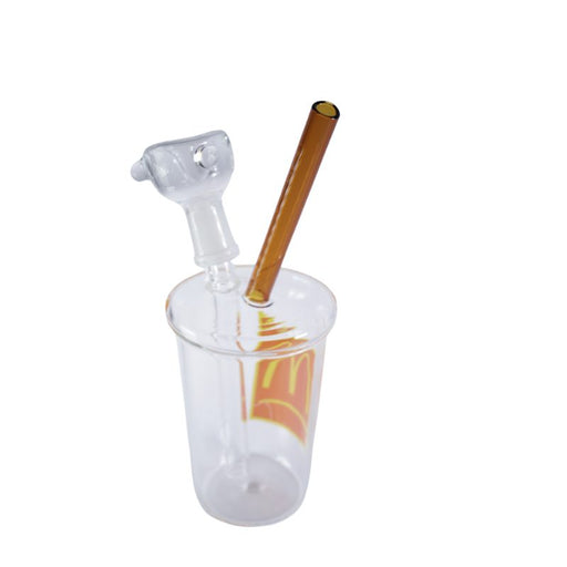 7″ McPuff Glass Hookah Cup – Big M Design [SMKZ182] | Jupiter Grass