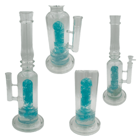 16" Assorted Center Piece Glass Waterpipe 14mm Bowl