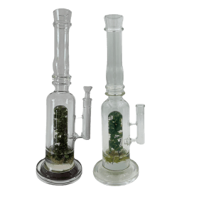 16" Assorted Center Piece Glass Waterpipe 14mm Bowl