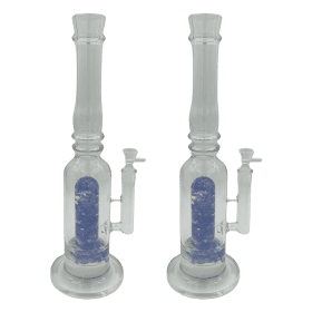 16" Assorted Center Piece Glass Waterpipe 14mm Bowl