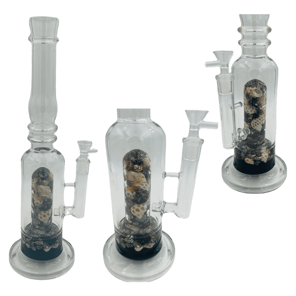 16" Assorted Center Piece Glass Waterpipe 14mm Bowl