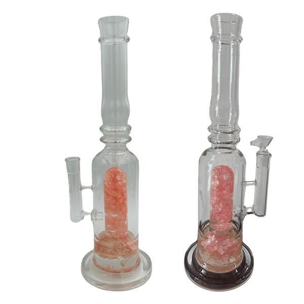 16" Assorted Center Piece Glass Waterpipe 14mm Bowl