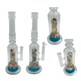 16" Assorted Center Piece Glass Waterpipe 14mm Bowl