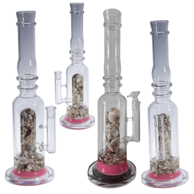 16" Assorted Center Piece Glass Waterpipe 14mm Bowl