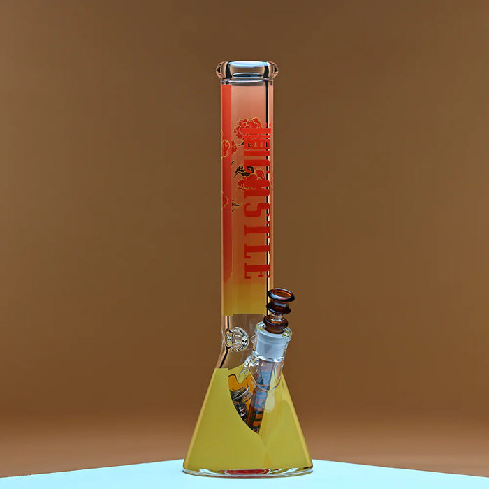 Castle Glassworks | 16" Samurai Bong – Extra Thick Glass (CG-201) | Jupiter Grass