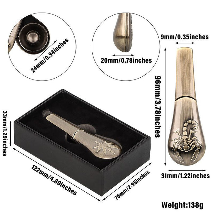 Magnetic Spoon Metal Pipe [YD279] | Jupiter Grass