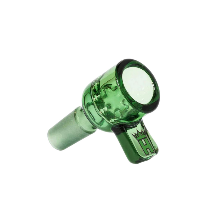 Hoss Glass | 14mm Full Colour Screen Bowl with Square Handle [YX21AC] | Jupiter Grass
