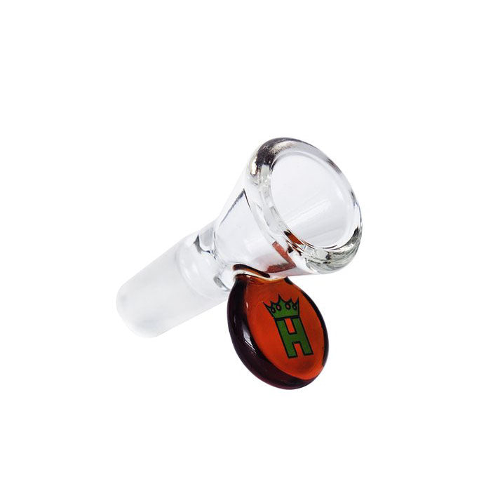 Hoss Glass | 14mm Cone Bowl with Coloured Tab [YX12C] | Jupiter Grass
