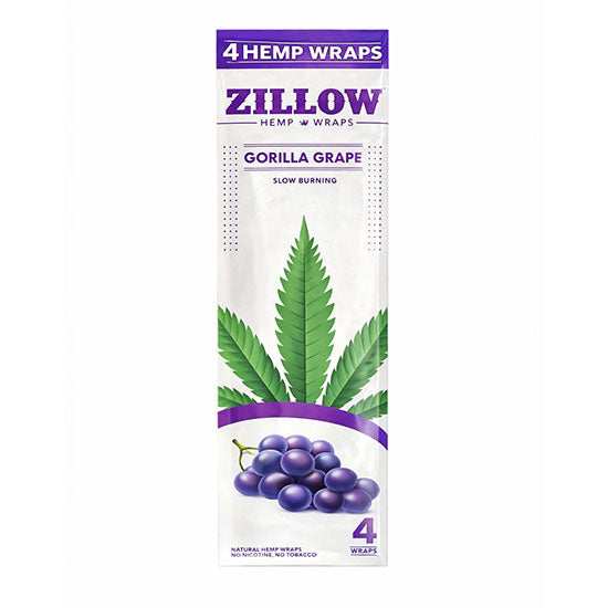 Zillow | Hemp Wraps – 4 Count (20 Packs / Box)