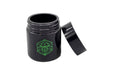 Small Glass Storage Jar and Lid - Real Printed Artwork - UV Protection - Helps Keep Goods Fresh with Light Protection- Tinted Black - 100 ml - Ancient Symbol Design - Accessories By Leaf-Way Brand | Jupiter Grass