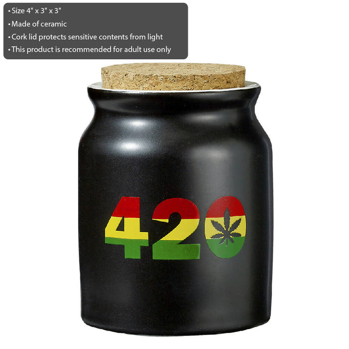420 rasta color stash jar | Jupiter Grass