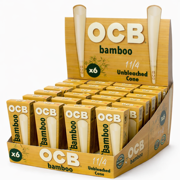 OCB | Paper Cone 1 1/4 Size - Bamboo (PACK OF 32) [SMK654] | Jupiter Grass