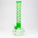 15.5" LX pattern 7 mm frosted glass water bong [AK-K3] | Jupiter Grass