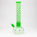 15.5" LX pattern 7 mm frosted glass water bong [AK-K3] | Jupiter Grass