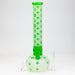 15.5" LX pattern 7 mm frosted glass water bong [AK-K3] | Jupiter Grass