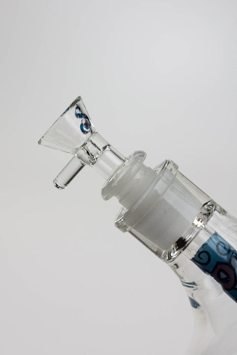 16.5" SOUL Glass 7mm Kink Zong glass water bong | Jupiter Grass
