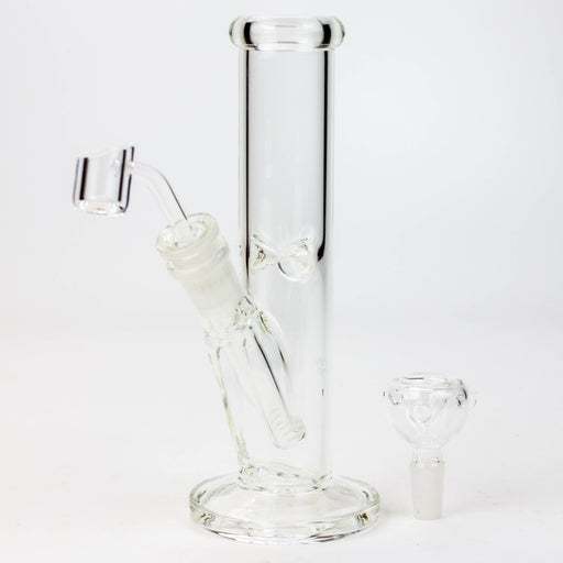 8" 2-in-1 clear tube glass Dab Rig [AKGA013] | Jupiter Grass