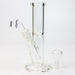 8" 2-in-1 clear tube glass Dab Rig [AKGA013] | Jupiter Grass