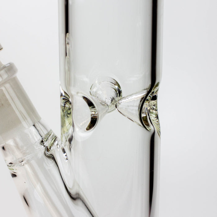 8" 2-in-1 clear tube glass Dab Rig [AKGA013] | Jupiter Grass