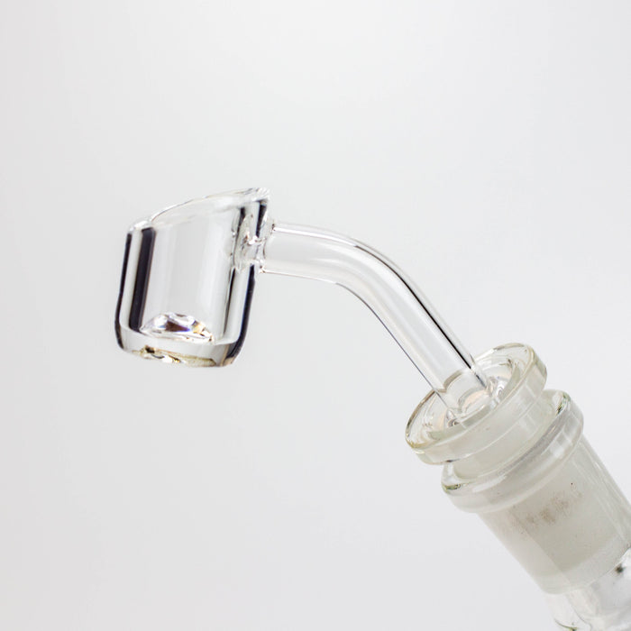 8" 2-in-1 clear tube glass Dab Rig [AKGA013] | Jupiter Grass