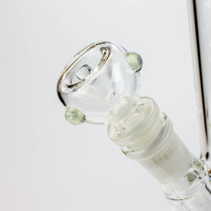 8" 2-in-1 clear tube glass Dab Rig [AKGA013] | Jupiter Grass