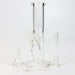 8" 2-in-1 clear tube glass Dab Rig [AKGA013] | Jupiter Grass