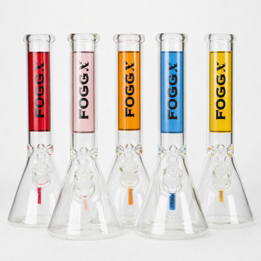 FOGGX | 14" Glass Water Pipe – 7mm Thick [FT590] | Jupiter Grass