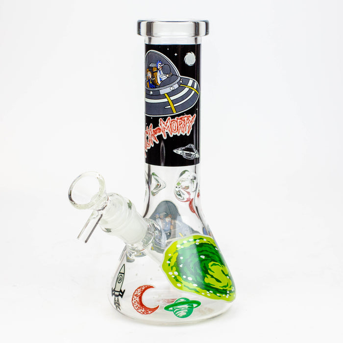 8" NM  Cartoon glass water bong - Glow in the dark | Jupiter Grass