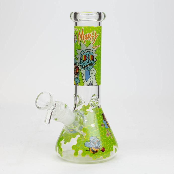 8" NM  Cartoon glass water bong - Beehive | Jupiter Grass