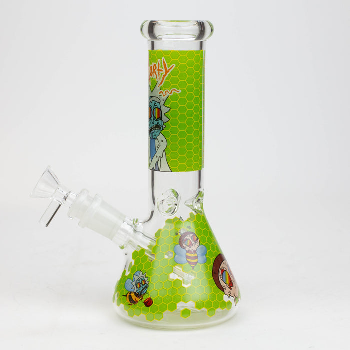 8" NM  Cartoon glass water bong - Beehive | Jupiter Grass