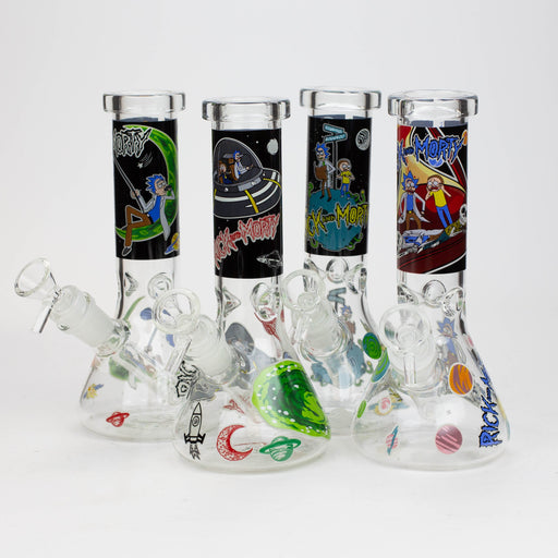 8" NM  Cartoon glass water bong - Glow in the dark | Jupiter Grass