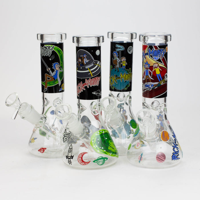 8" NM  Cartoon glass water bong - Glow in the dark | Jupiter Grass