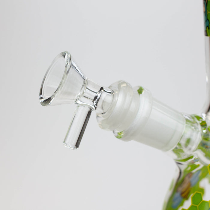 8" NM  Cartoon glass water bong - Beehive | Jupiter Grass
