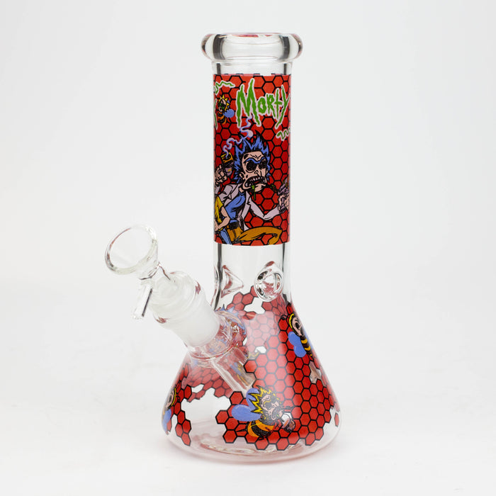 8" NM  Cartoon glass water bong - Beehive | Jupiter Grass