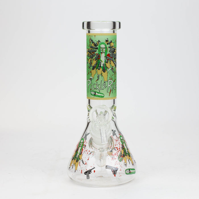 8" NM glass water bong - Glow In the dark | Jupiter Grass