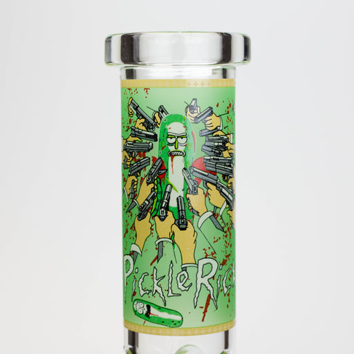 8" NM glass water bong - Glow In the dark | Jupiter Grass