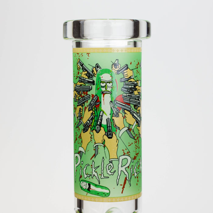 8" NM glass water bong - Glow In the dark | Jupiter Grass