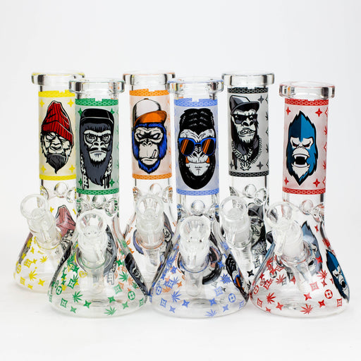 8" Gorilla cartoon glass water bong | Jupiter Grass