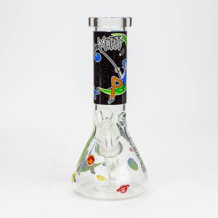 8" NM  Cartoon glass water bong - Glow in the dark | Jupiter Grass