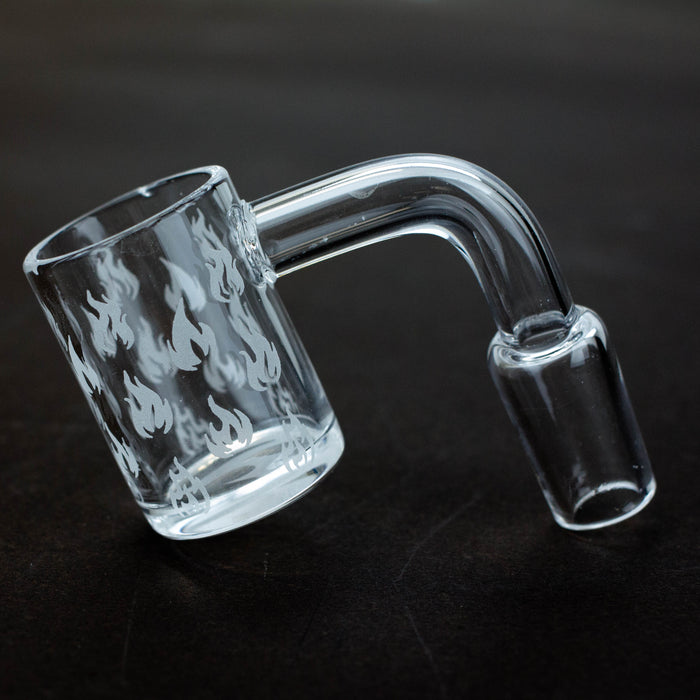 Flat top Original banger with sandblast graphic for 14 mm male joint | Jupiter Grass