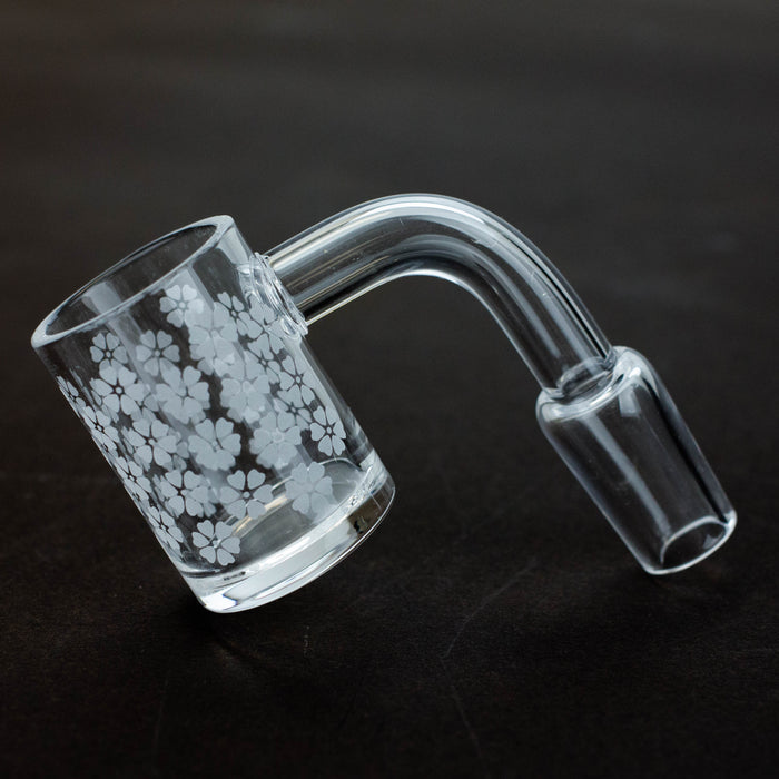 Flat top Original banger with sandblast graphic for 14 mm male joint | Jupiter Grass