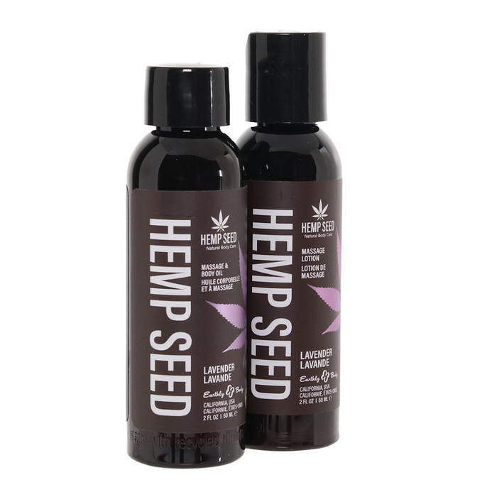 Hemp Seed Tranquility Massage Trio Gift Set - Lavender