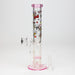 9.5" XTREME 2-1n-1 straight tube glass Bong with honeycomb diffuser [XTR300] | Jupiter Grass