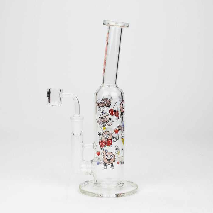 9.5" XTREME 2-in-1 glass Bong with honeycomb diffuser [XTR302] | Jupiter Grass