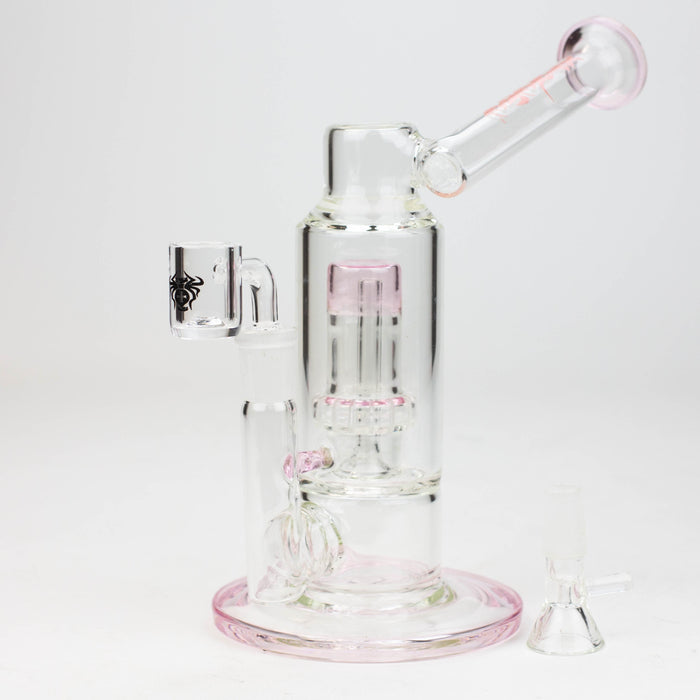 7" XTREME 2-in-1 Showerhead perc. glass Bong [XTR305] | Jupiter Grass