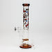 9.5" XTREME 2-1n-1 straight tube glass Bong with honeycomb diffuser [XTR300] | Jupiter Grass