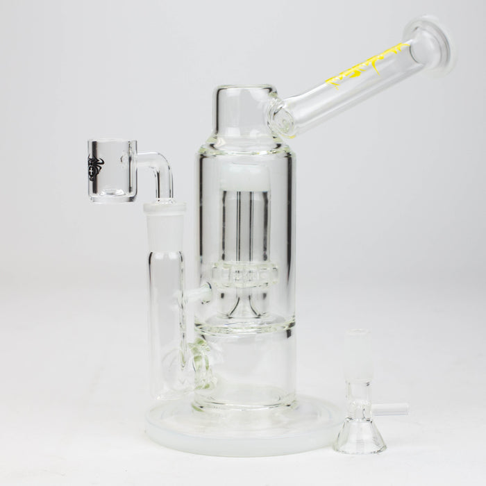 7" XTREME 2-in-1 Showerhead perc. glass Bong [XTR305] | Jupiter Grass