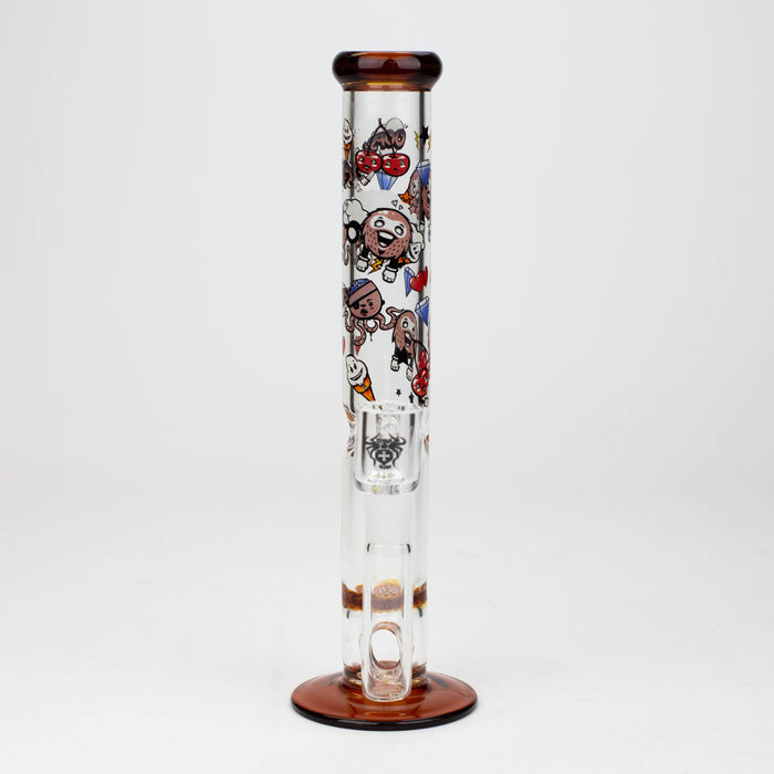 9.5" XTREME 2-1n-1 straight tube glass Bong with honeycomb diffuser [XTR300] | Jupiter Grass